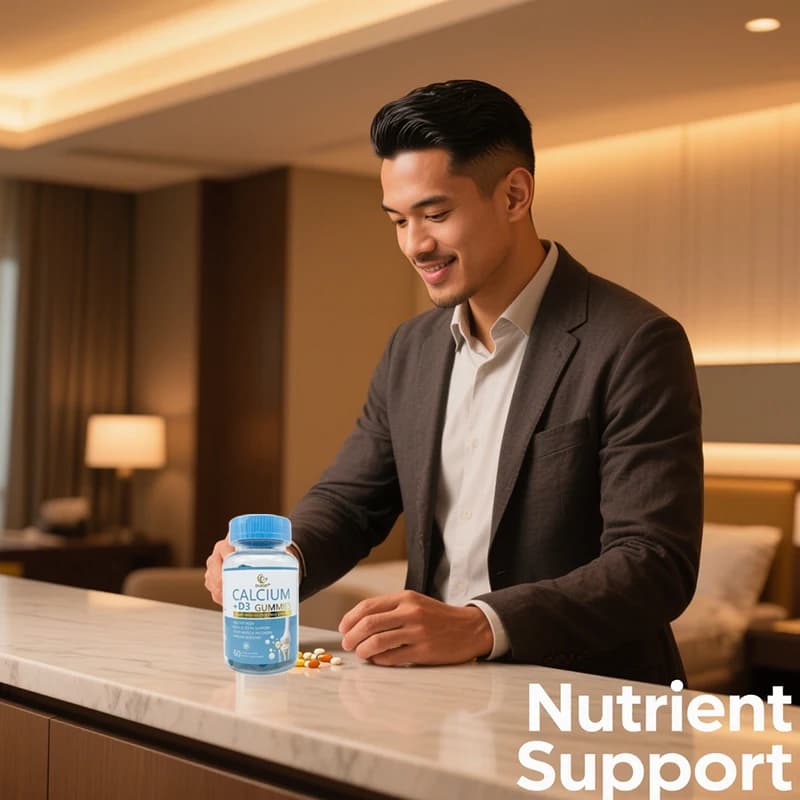 Calcium+D3 gommose candies integrate vitamins to maintain bone health, regulate neurological function, promote growth and development.