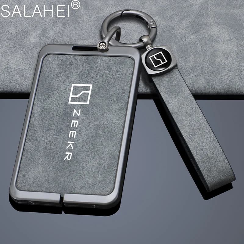 Zinc Alloy Car NFC Card Remote Smart Key Case Cover Protector Shell Keyring Anti-loss Pendant For ZEEKR 001 009 Auto Accessories