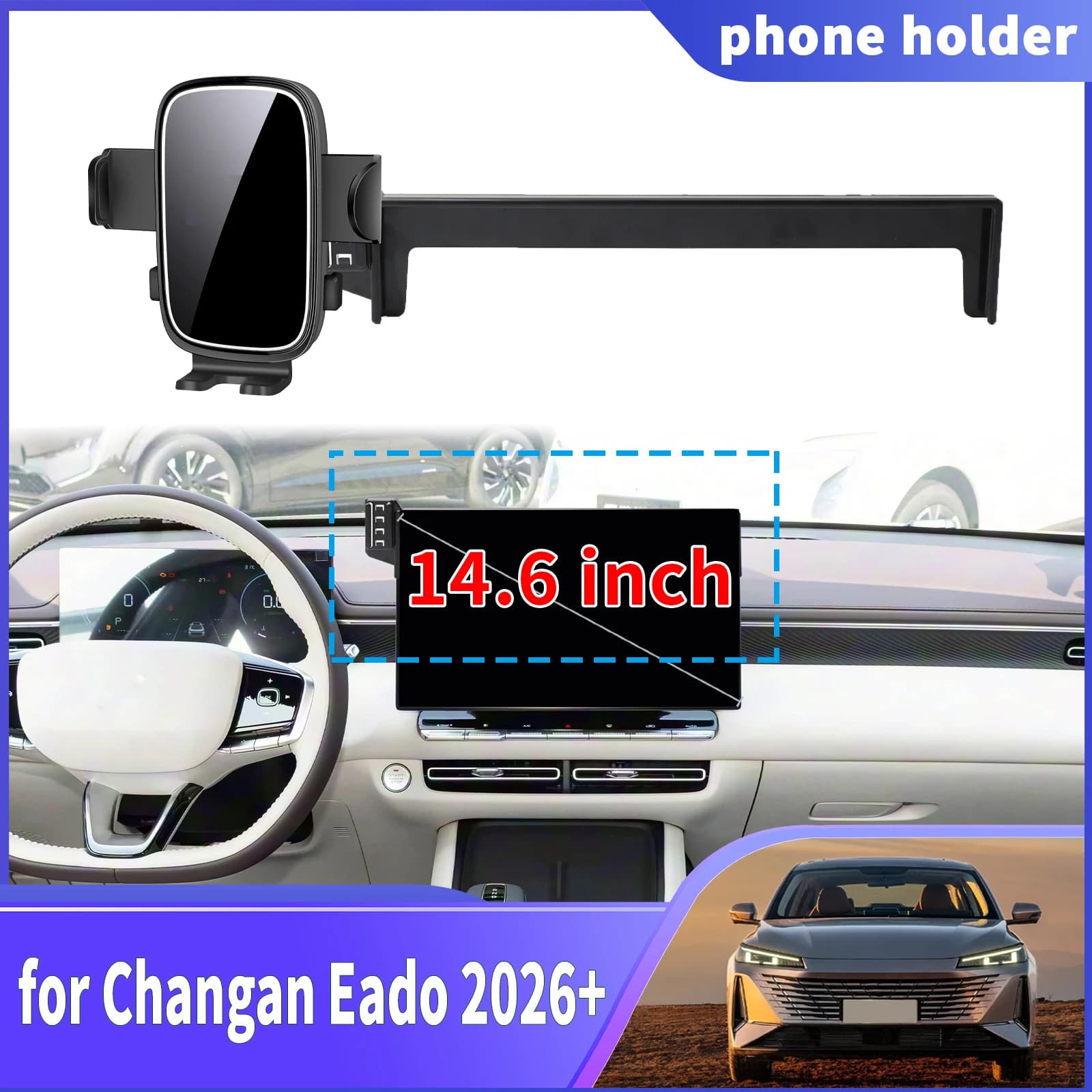 for Changan Eado 4th 2026 2027 Navigation Phone Holder Mount Customized Car accessoires