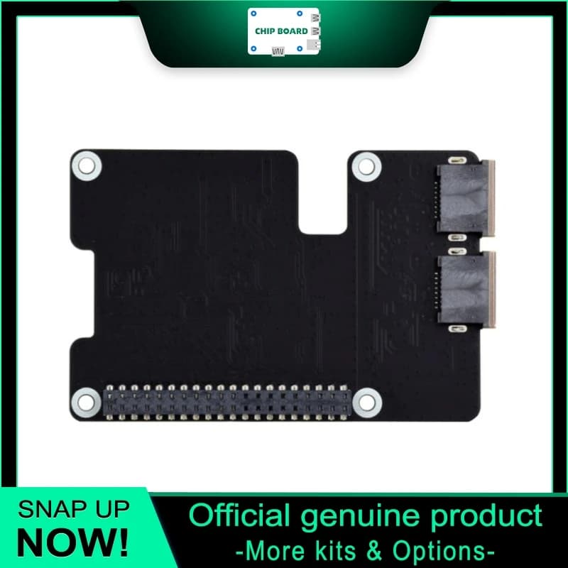 Waveshare PCIe Dual 2.5G Ethernet Adapter for Raspberry Pi 5, RTL8125 Network Expansion Card