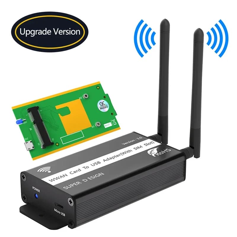 NUOVO Convertitore adattatore Mini PCIE a USB con slot per scheda SIM Supporto WWAN/LTE/3G/4G Mini PCI Express Modulo WiFi per laptop desktop