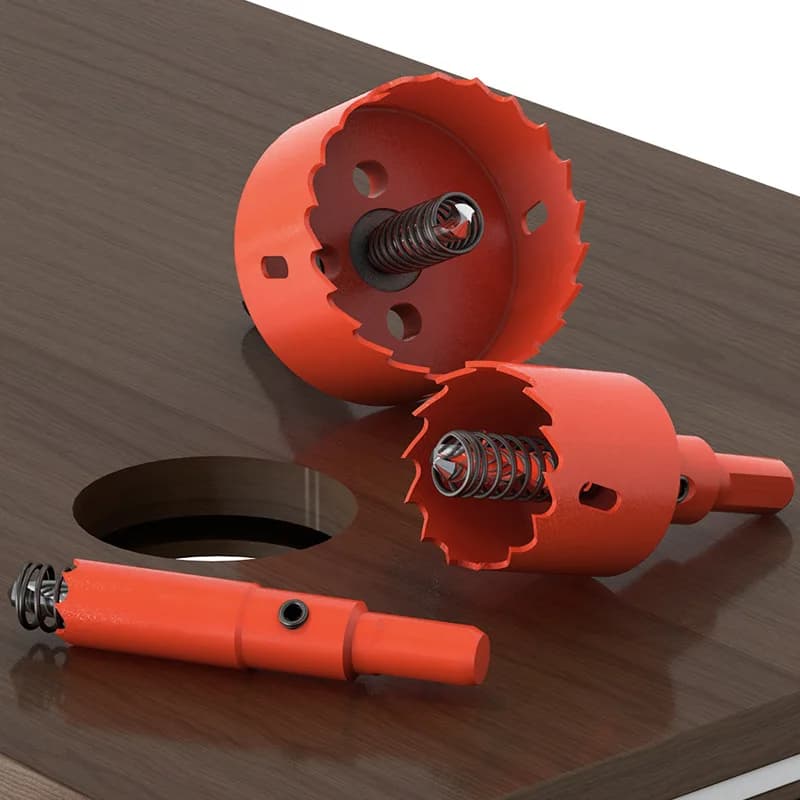 Sega a tazza bimetallica per la lavorazione del legno M42 da 60 mm-75 mm per cartongesso, PVC, plastica, lastre di ferro e foratura a luce da incasso.