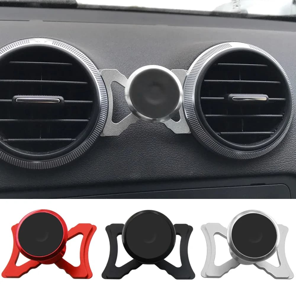 Per Audi A3 8P Sportback Supporto magnetico per telefono per auto Clip per presa per auto Regolazione a 360 gradi Supporto per telefono cellulare Staffa GPS