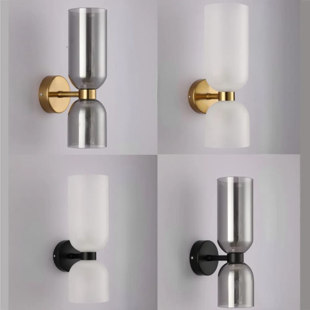 Lampada da Parete JOYINLED in Stile Nordico di Lusso Post-moderno, Illuminazione per Camera da Letto, Corridoio e Scale, Semplice Lampada a Doppia Testa E14