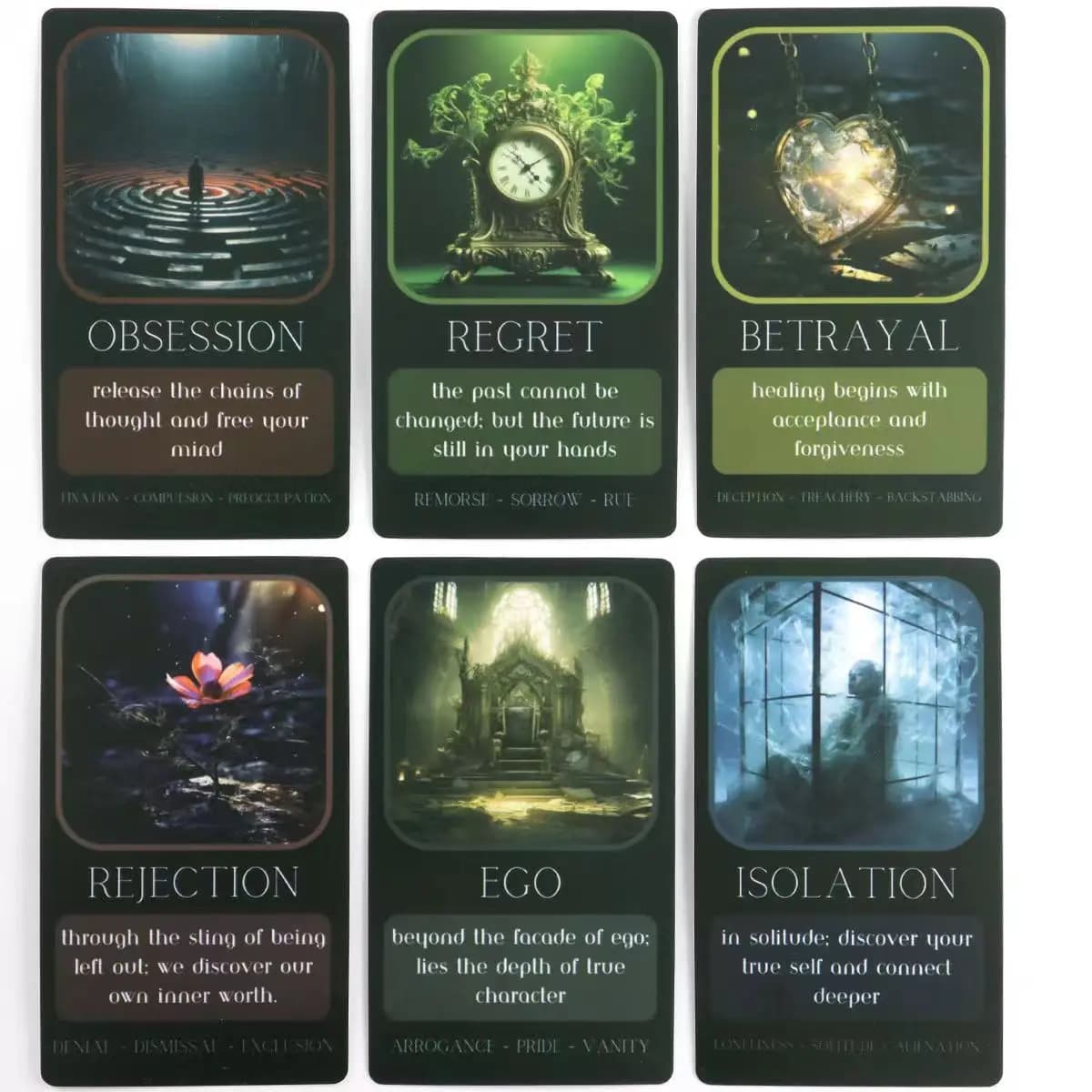 10.3*6cm Shadow Work Cards | 33 Unique Oracle Cards | Self-Care & Oracle Companion