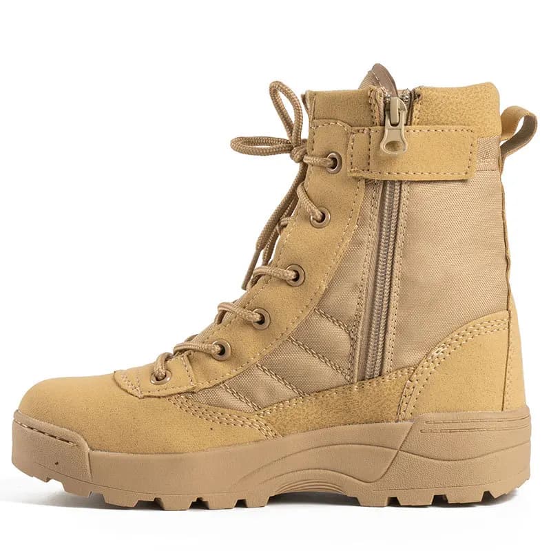Outdoor Hiking Shoes Mesh Breathable Lace-up Boots Round Toe Flat Heel Solid Concise Breathable Shoes for Men Zapatos Hombre