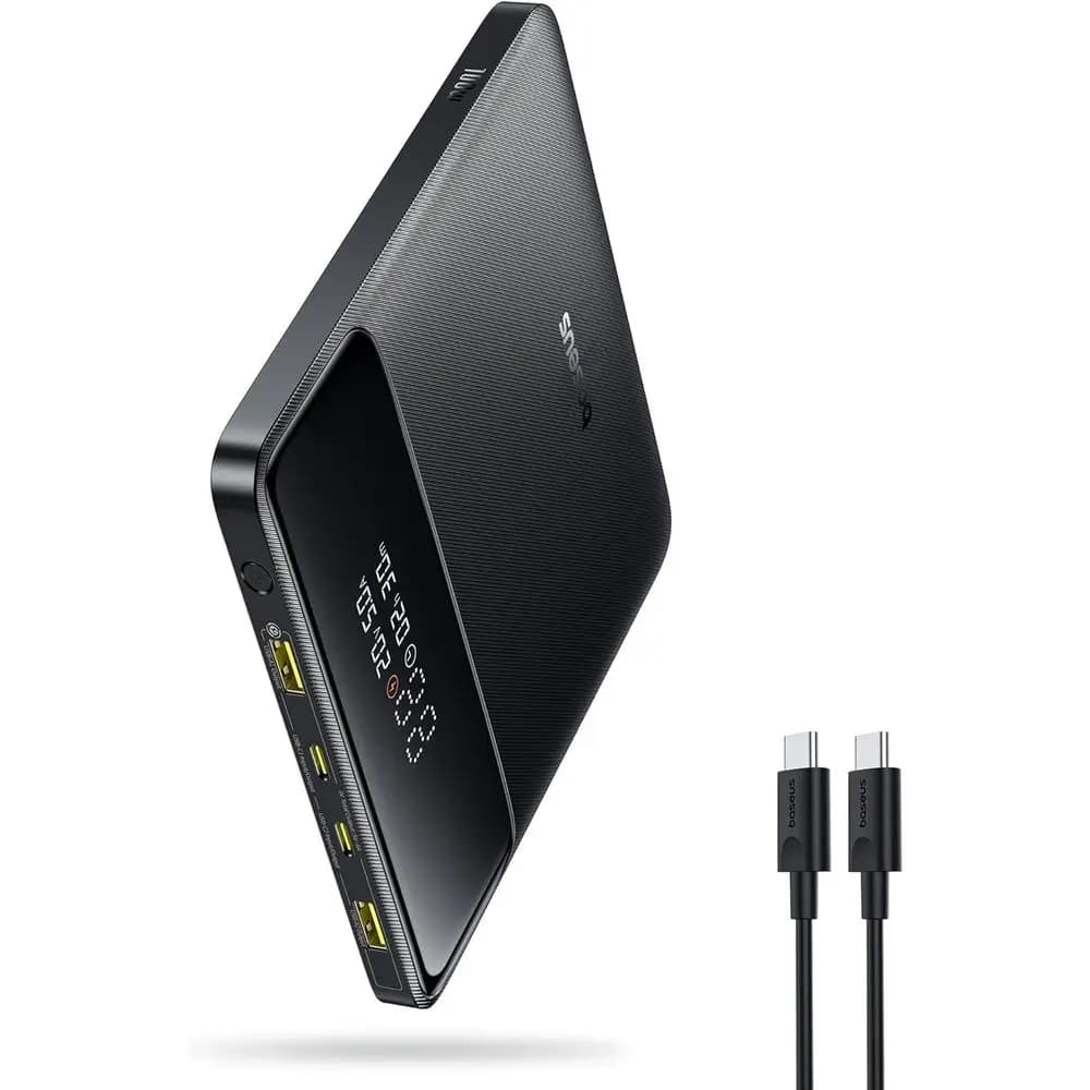 Power Bank Portatile da 100W 20000mAh con Ricarica Rapida per 2 Porte USB-C e 2 USB-A, Compatibile con Steam Deck, iPad Pro e MacBook