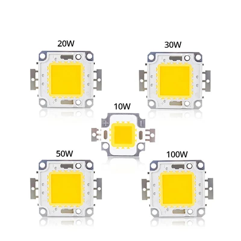 Perline chip LED 10W 20W 30W 50W 100W 12V 32V 36V DC Retroilluminazione Diodo Lampade Modulo LED Matrix Per FAI DA TE Lampadine di Inondazione Faretti