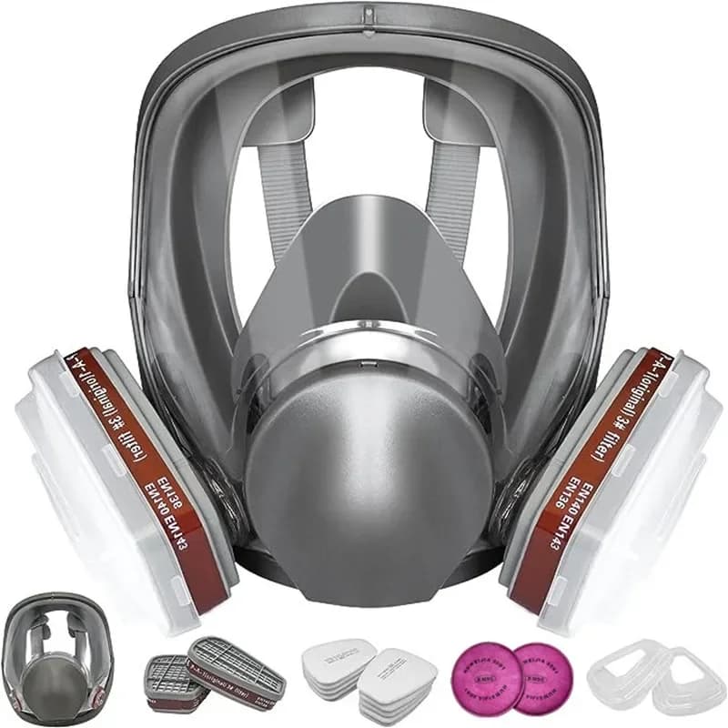 6800 Pittura industriale Spruzzo Respiratore Maschera antigas Filtro Tute Sicurezza sul lavoro Protezione Polvere Maschera a pieno facciale Sostituisci per 3M