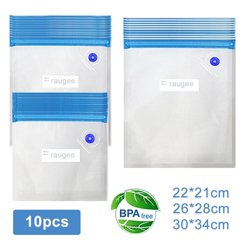 Vacuum Packing Bags Reusable Vacuum Packing Bags for Food 10 Piece Vacuum Storage Bags for Food Bags Air Valve Bags Fresh Food Bags