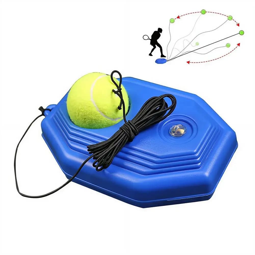 Allenatore di Tennis per Giocatore Singolo con Racchetta a Rimbalzo su Filo, Set Fisso per Principianti con Palla Elastica per Pratica