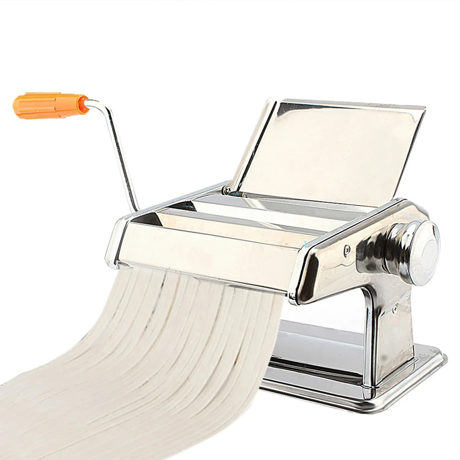 Macchina per Pasta Fatta a Mano 3 in 1 in Acciaio Inox, per Lasagne, Spaghetti, Tagliatelle, con Tagliapasta