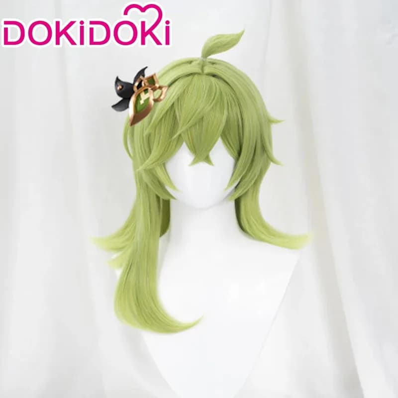 Dora Dora game, role-playing character of chocobo no kurou, with green hair style, suitable for Halloween anime exhibition parti