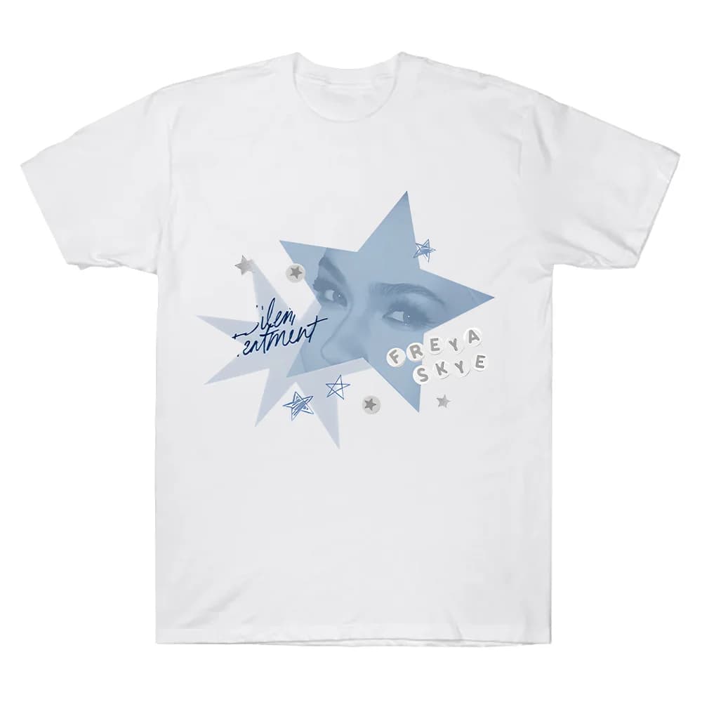 Nuova T-shirt 2026 Silent Treatment Tee Freya Skye Singer Graphic Y2k da Uomo e Donna, Casual in Cotone, Moda Street Hip Hop