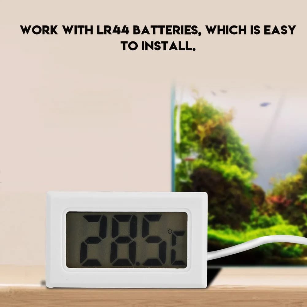 Water Thermometer Thermometer for Water Cooling Mini LED Display Digital Temperature Meter Probe Sensor Digital LCD Thermometer