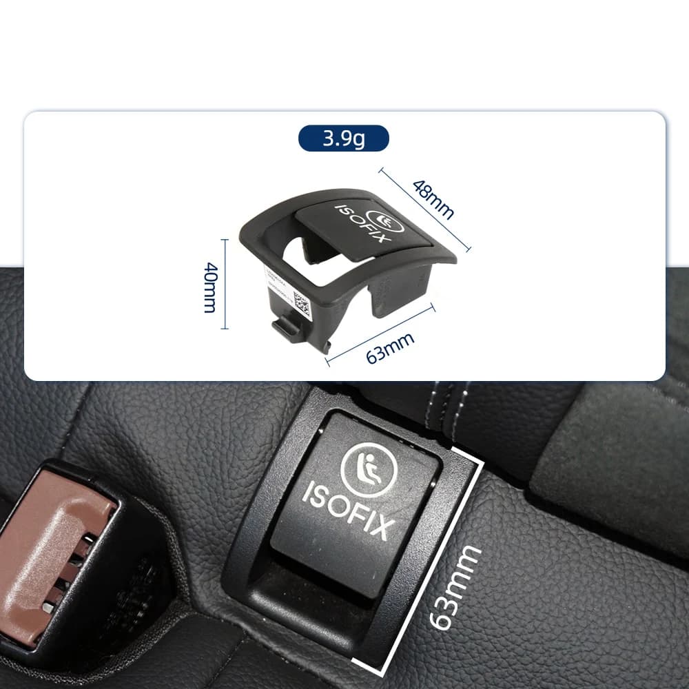 W205 ISOFIX Switch Trim Cover Car Rear Child Safe Seat Bench Switch Car Accessories For Mercedes Benz C Class 2015-2021