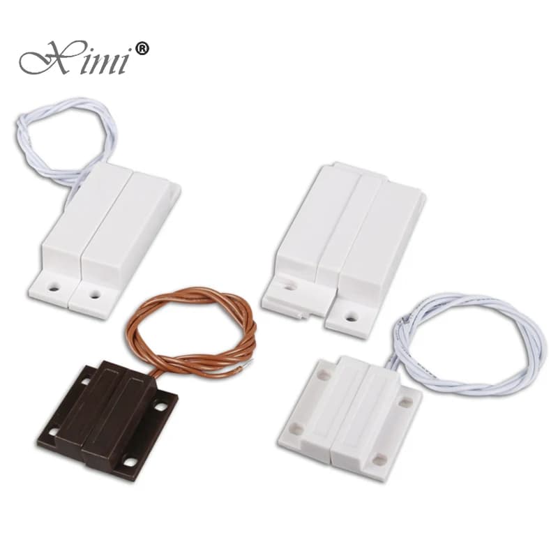 2 pz MC-38 MC38 Wired Porta Finestra Interruttore del Sensore Allarme Magnetico 330 MILLIMETRI di Lunghezza 100 V DC Normalmente Chiuso NC Per La Casa Sicura