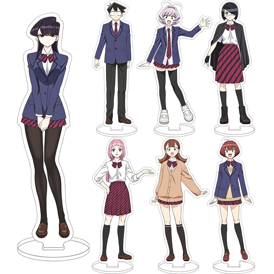 16CM Anime Komi Can't Communicate Figure Komi Shouko Nagana Natsumi Hito Hitotani Onemine Nene Acrylic Stand Cos Ornaments Gifts
