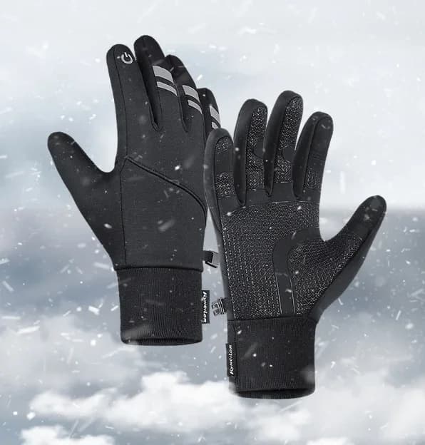 All-Season Winter Warm Cycling Gloves: Waterproof Full Finger Design for Touchscreen, Biking, Skiing, Fishing & Motorcycle Ridin