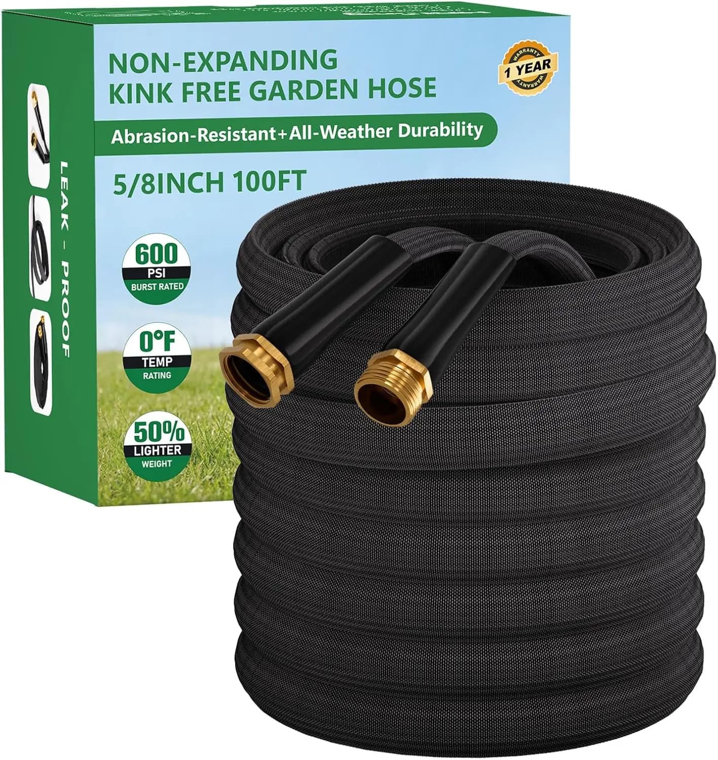 Garden Tube 30 Meters, Ultra Lightweight and Anti-Piega, Resistant for Prato, Garden, Washing Car