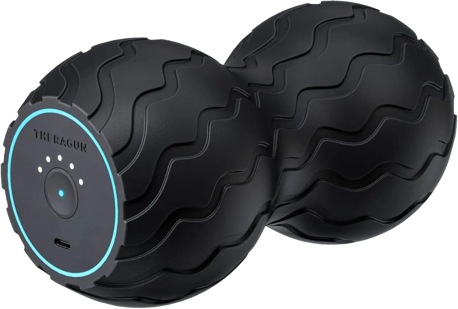 Rullo in schiuma ergonomicamente sagomato per schiena, collo e colonna vertebrale con 5 frequenze di vibrazione tramite app