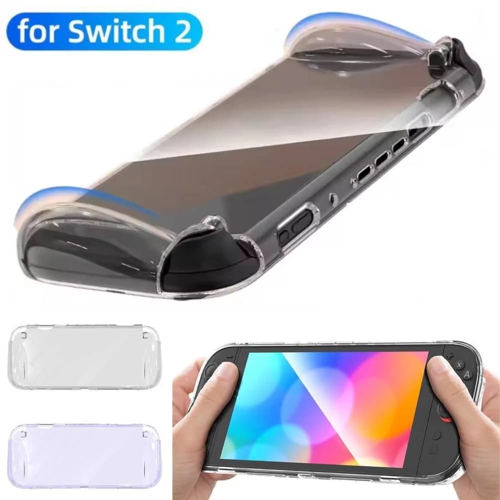 Custodia trasparente in TPU per console Switch 2 Custodia protettiva anticaduta Custodia protettiva trasparente ultra sottile per Nintendo Switch 2