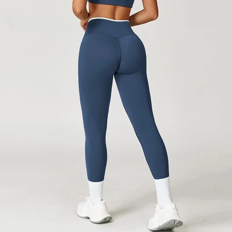 Leggings Sportivi ad Alto Impatto a Vita Alta, Asciugatura Rapida, per Fitness e Yoga, Effetto Push-Up, Leggings da Donna per Palestra e Allenamento