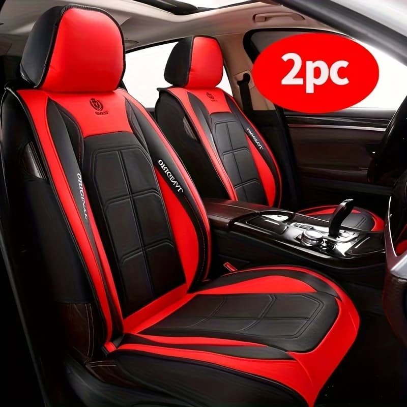 Front seat covers for eco-leather cars combined with universal 2-piece colors suitable for models SUV berline, seats for drivers and passengers