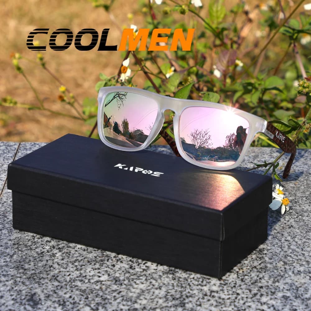 COOLMEN Polarized Sunglasses Men/Women Anti-Glare Fashionable UV Protection Lightweight Outdoor Beach Driving Travel With Box