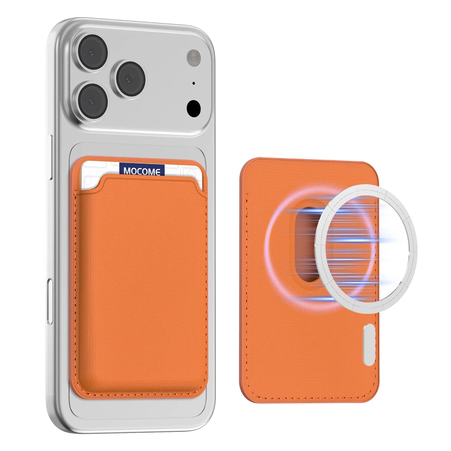 ‌ Portacarte Magnetico di Lusso per MagSafe per iPhone 17 16 15 14 Pro Max 13 12 11 Pro Max - Accessori Cover Porta Carte