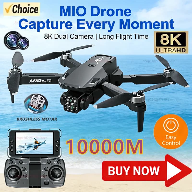 M10 Drone Motore Brushless Professionale 8K HD Con Schermo Fotografo telecomando UAV Elicottero a Quattro Rotori Giocattoli per Principianti