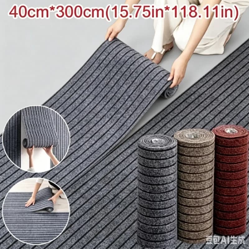 Tappeto a strisce tinta unita 40cm*3m antiscivolo per cucina, corridoio, ingresso, decorazione per la casa