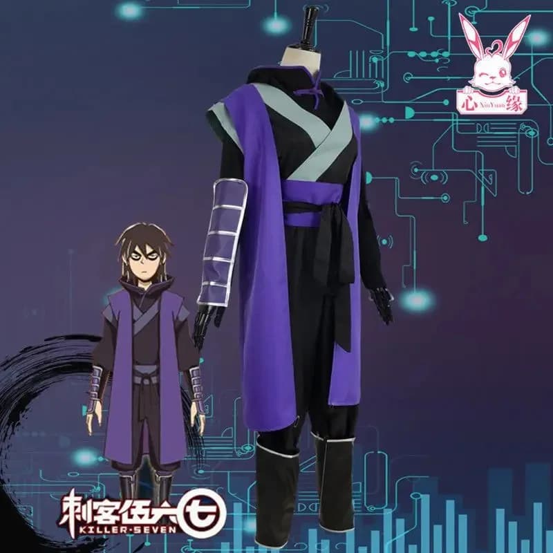 New Halloween Cosplay Anime Scissor Seven Cosplay Costume Killer Seven Funny Uniforms Halloween Passionate Costume Adult Kids Si