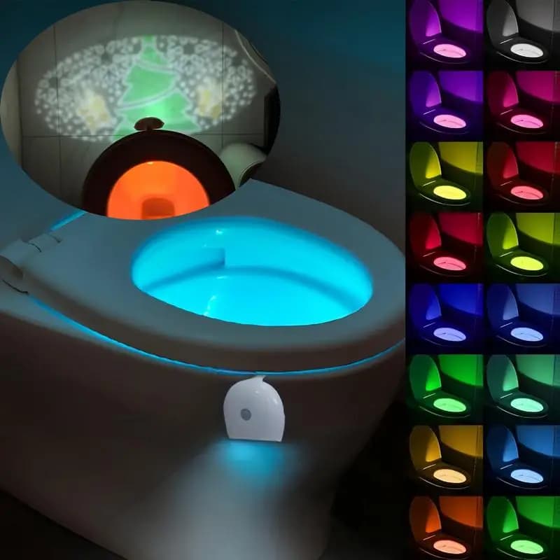 Luce per WC Sensore di movimento Luce per WC attivata Forniture automatiche per la casa e il giardino per bambini Ospiti anziani Toilette da viaggio