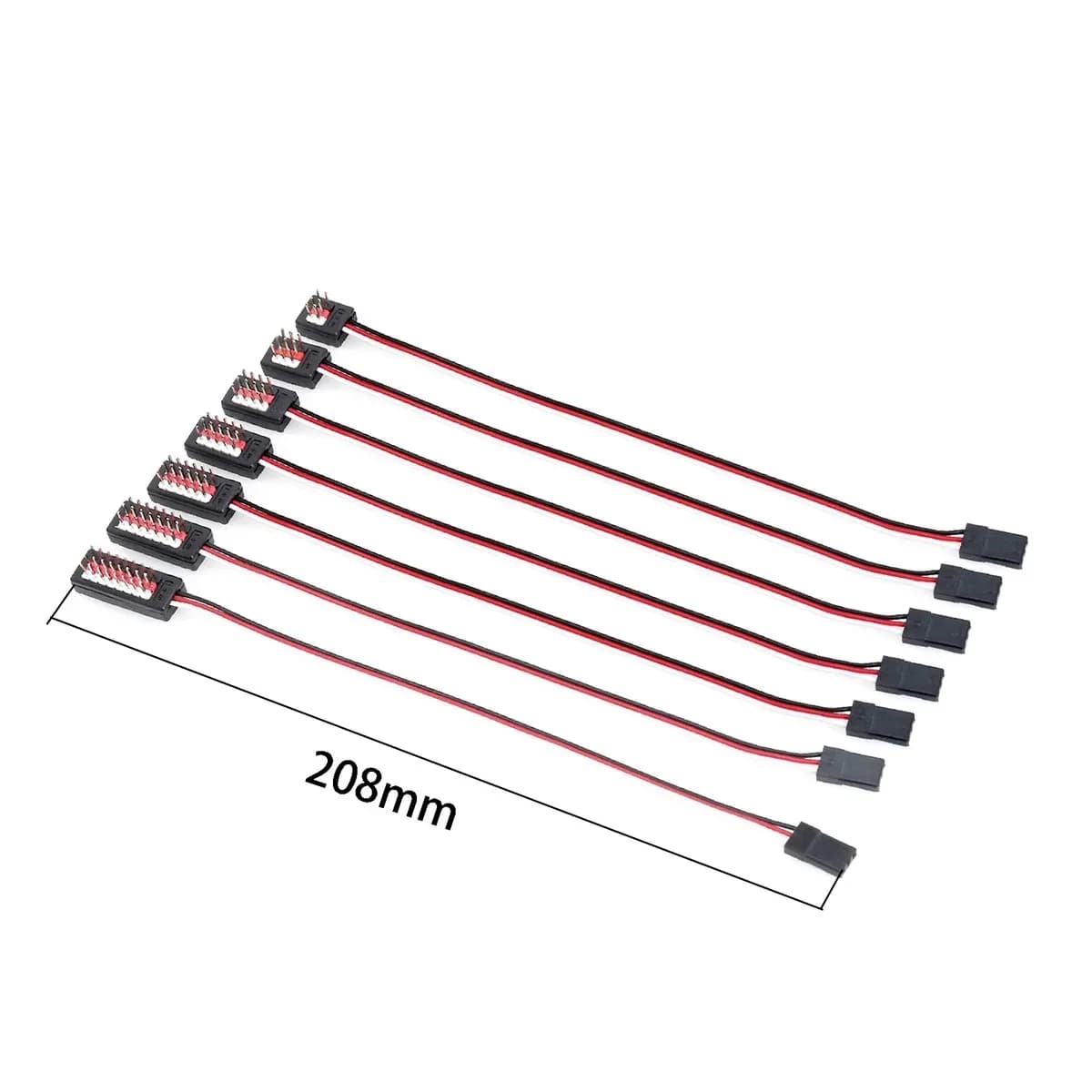 Cavo di Controllo Remoto a Y 2 3 4 5 6 7 8 in 1, da 1 a 2 3 Linee, Estensore per Servo Ventola per Auto RC Futaba JR, Aereo, Elicottero, Barca