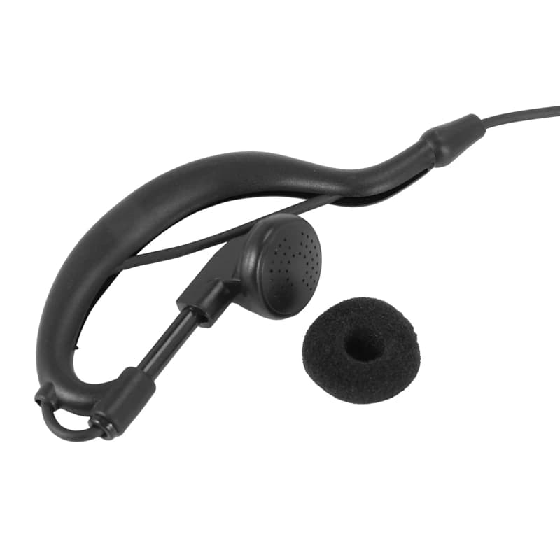 20X 2 pin a forma di G auricolare PTT MIC auricolare con gancio per l'orecchio per radio
