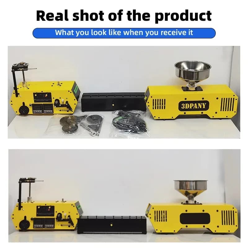 HT400 Extruder for 3D Filaments, Automatic Table Machine for 3D Printing Materials Production, for PLA PETG PA ABS Filaments