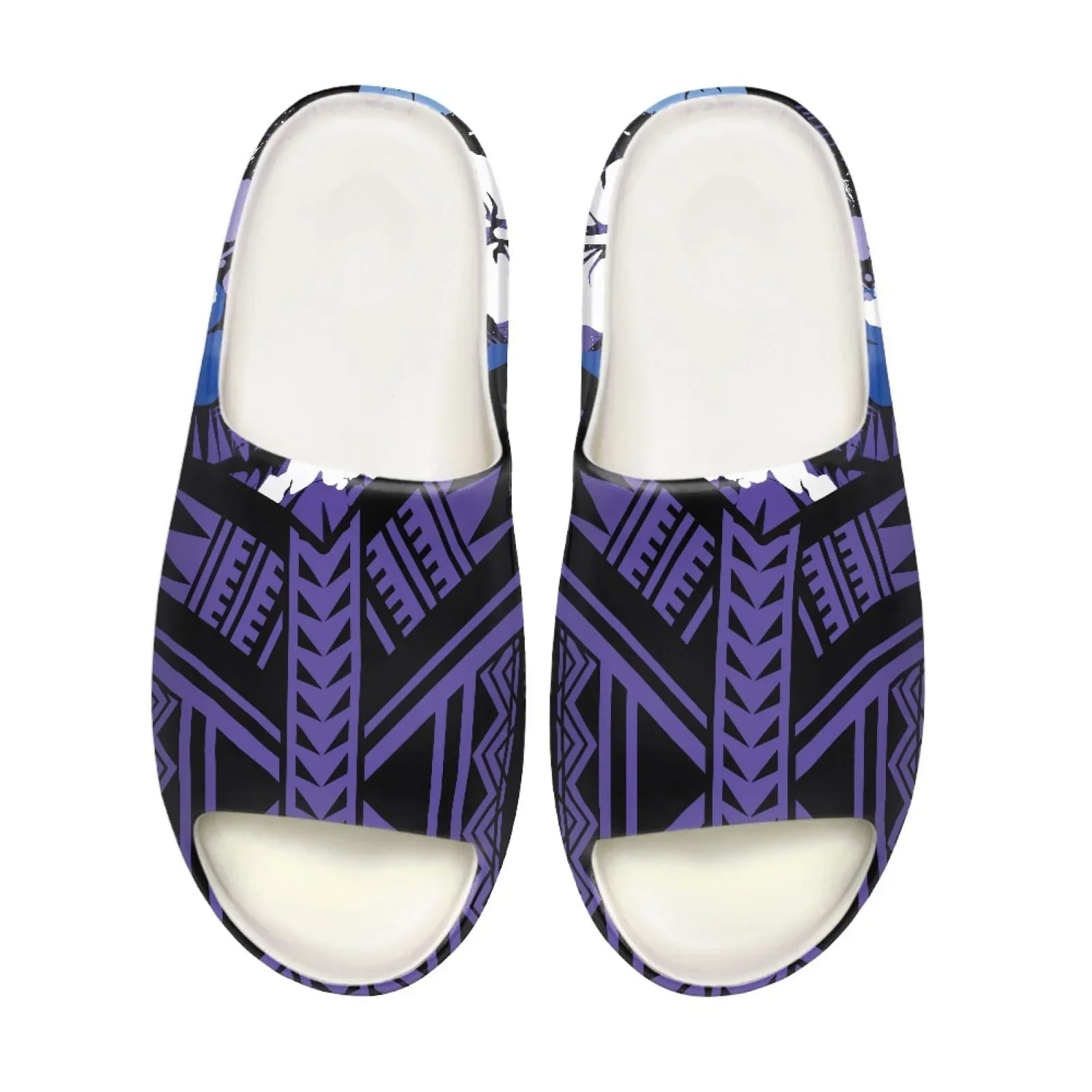 Home Sandals with Print Totem Hawaiian Tribale Polynesian, Fashionable slippers for Men and Women, Beach flip flops