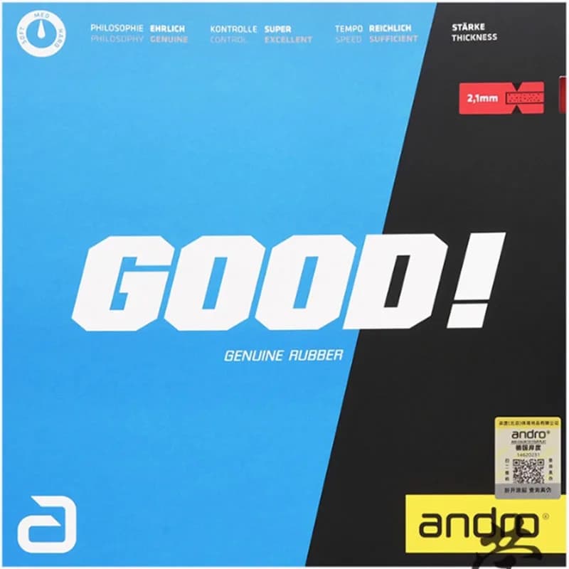 Andro GOOD non sticky ping pong rubber high elasticity and fast attachment resistance with ping pong rubber ping pong ring