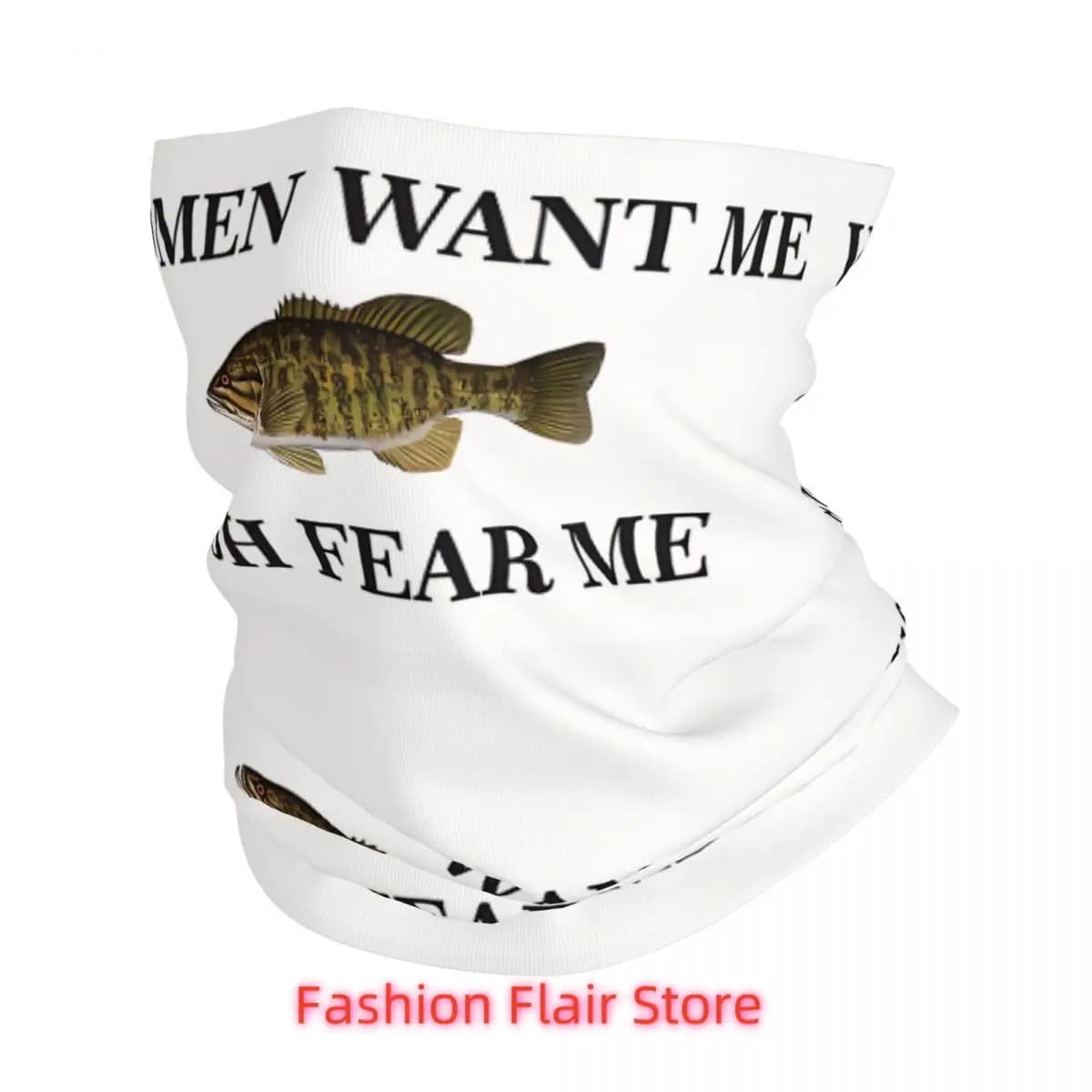 Fish Neck Gaiter Face Scarf Cover Neck Gaiter Men Women Bandana Scarf Thin Summer