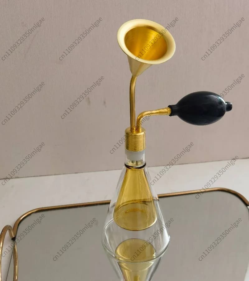 Brass Glass Smelling Bottle SPA Aroma Device Custom Scent Vial for Wine Perfume Essential Oil Coffee Beans