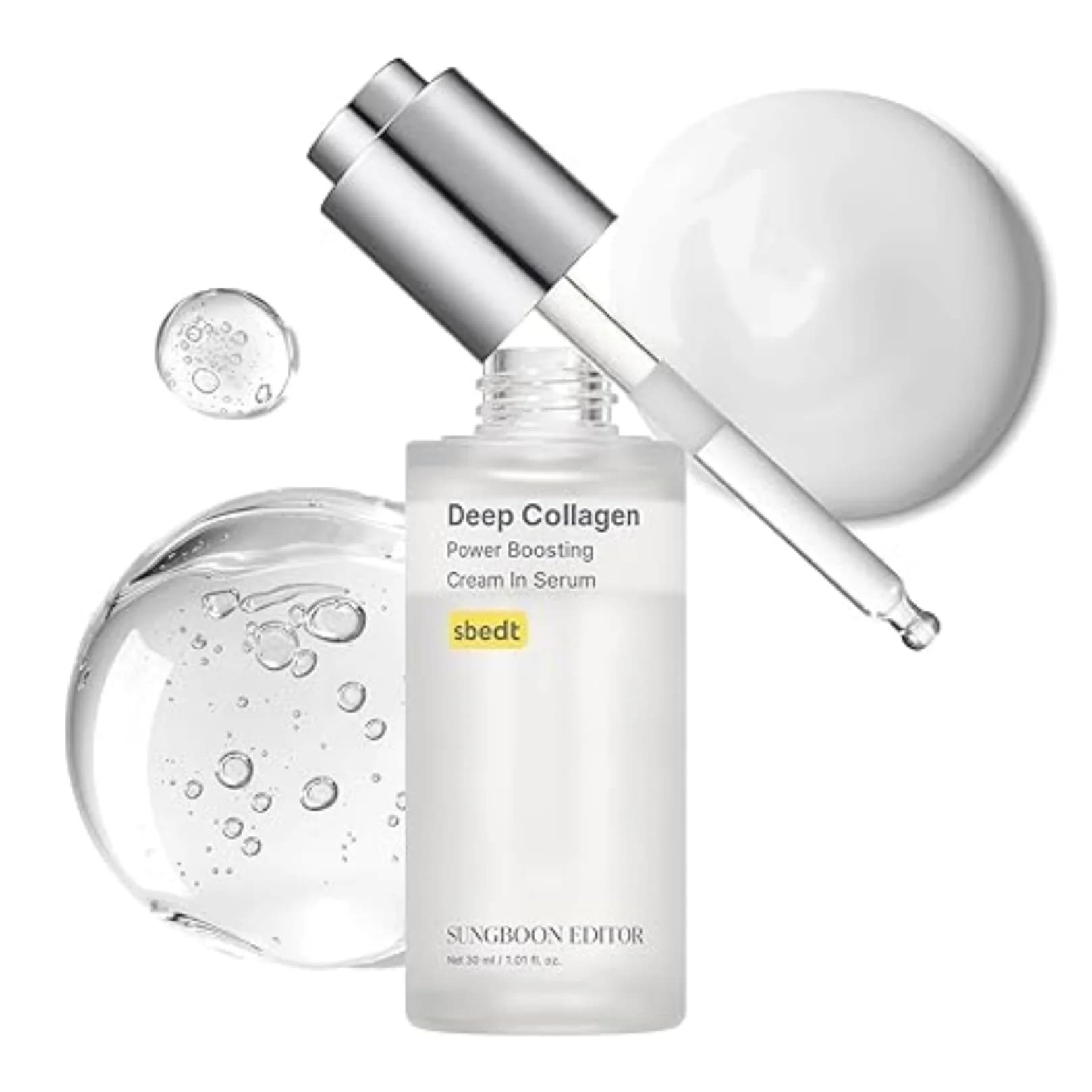 Deep collagen anti-wrinkle filler serum SUNGBOON EDITOR | Volufiline + Collagen + Niacinamide | Rassodante, wrinkle care, Leather