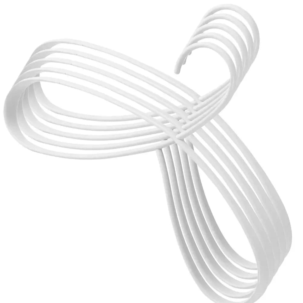 5 appendiabiti antiscivolo in plastica resistente per guardaroba di casa e hotel, organizer per appendere vestiti