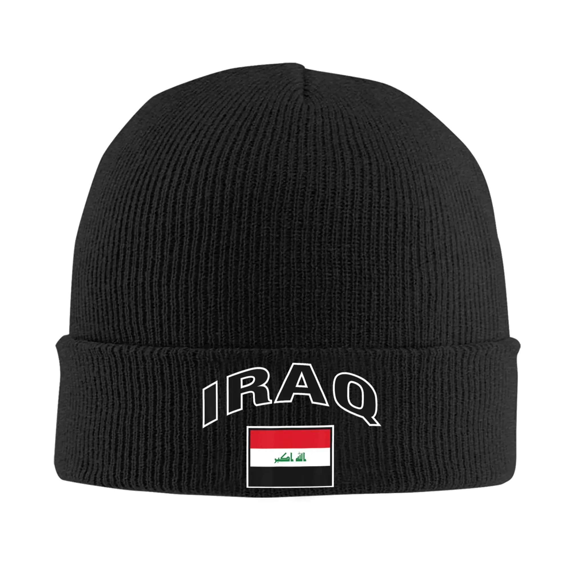 Berretti Lavorati a Maglia con Bandiera dell'Iraq, Cappelli Caldi Autunno-Inverno per Uomo e Donna