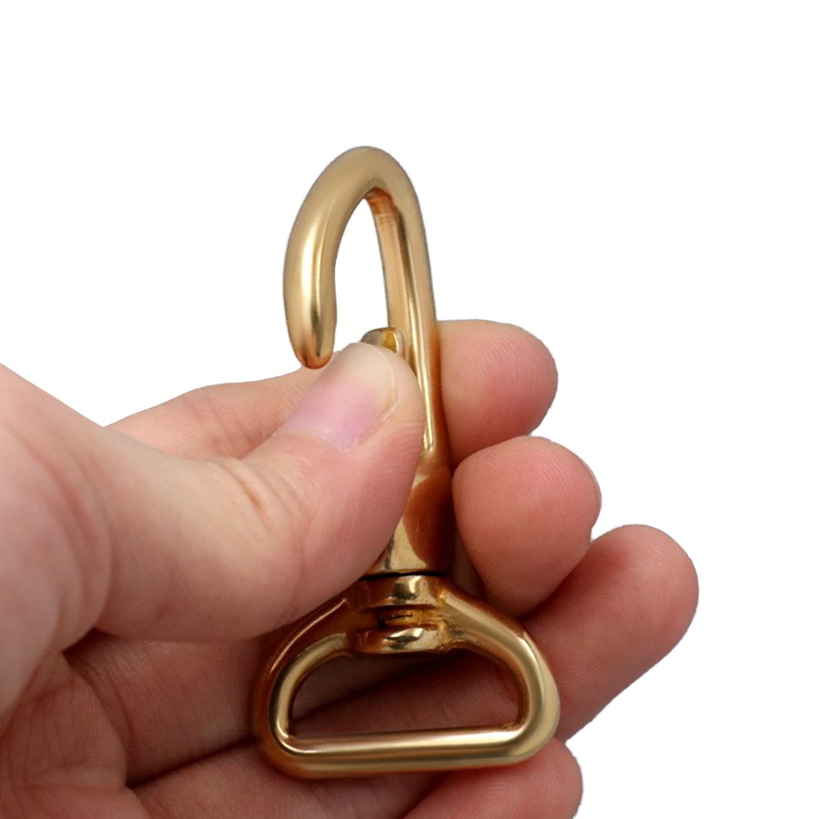 Fibbia Girevole in Ottone Massiccio, Adatta per Guinzagli, Borse, Borse per Fotocamere, Portafogli, Portachiavi, Accessori Fai-da-Te