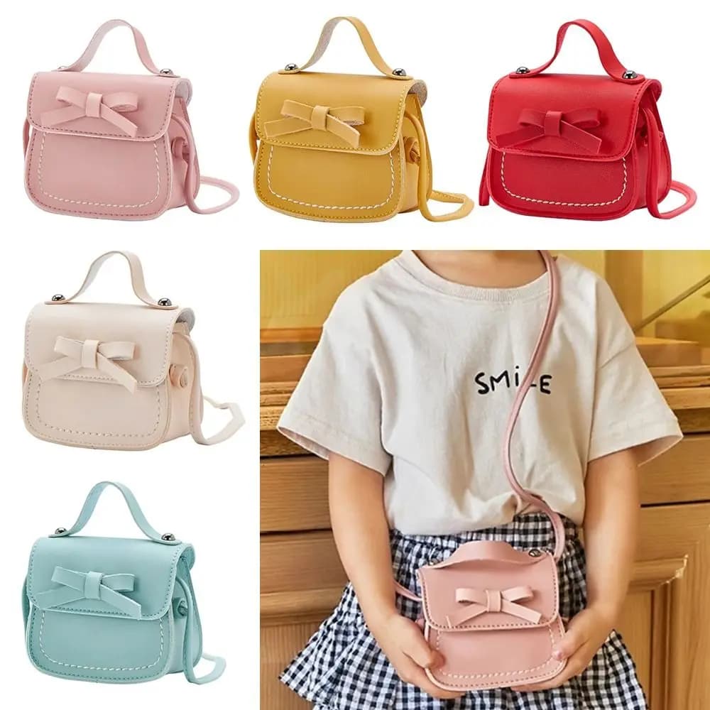 Bowknot Little Girl Shoulder Bag Purses and Handbags Mini Crossbody Bag Toddler Purse Small Coin Pouch