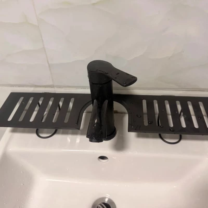 Faucet Cosmetics Holder Bathroom Counter Storage Rack Skincare Organizer Washbasin Shelf For Toothbrushes Cups Kitchen Home New
