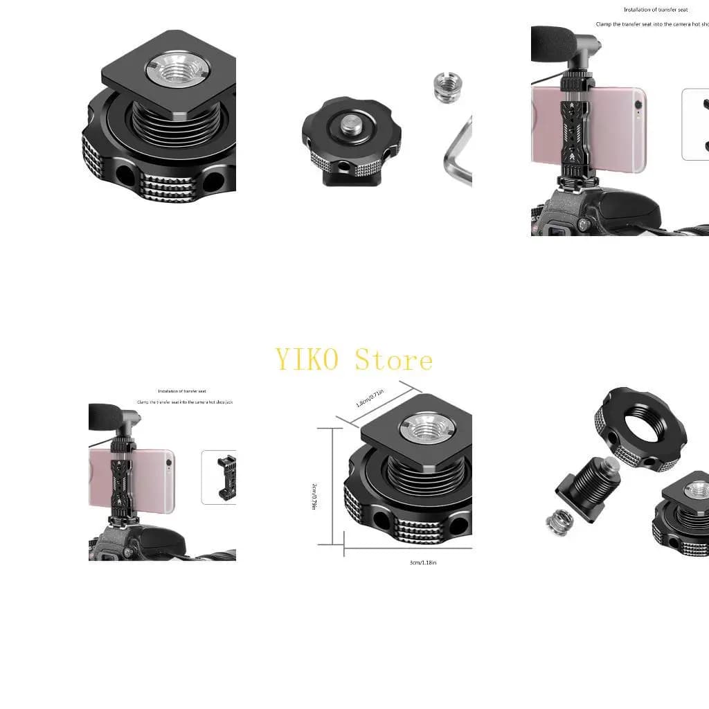 1/4 inch K32C flashing support adapter set for cold toboggan attachment for camera equipment