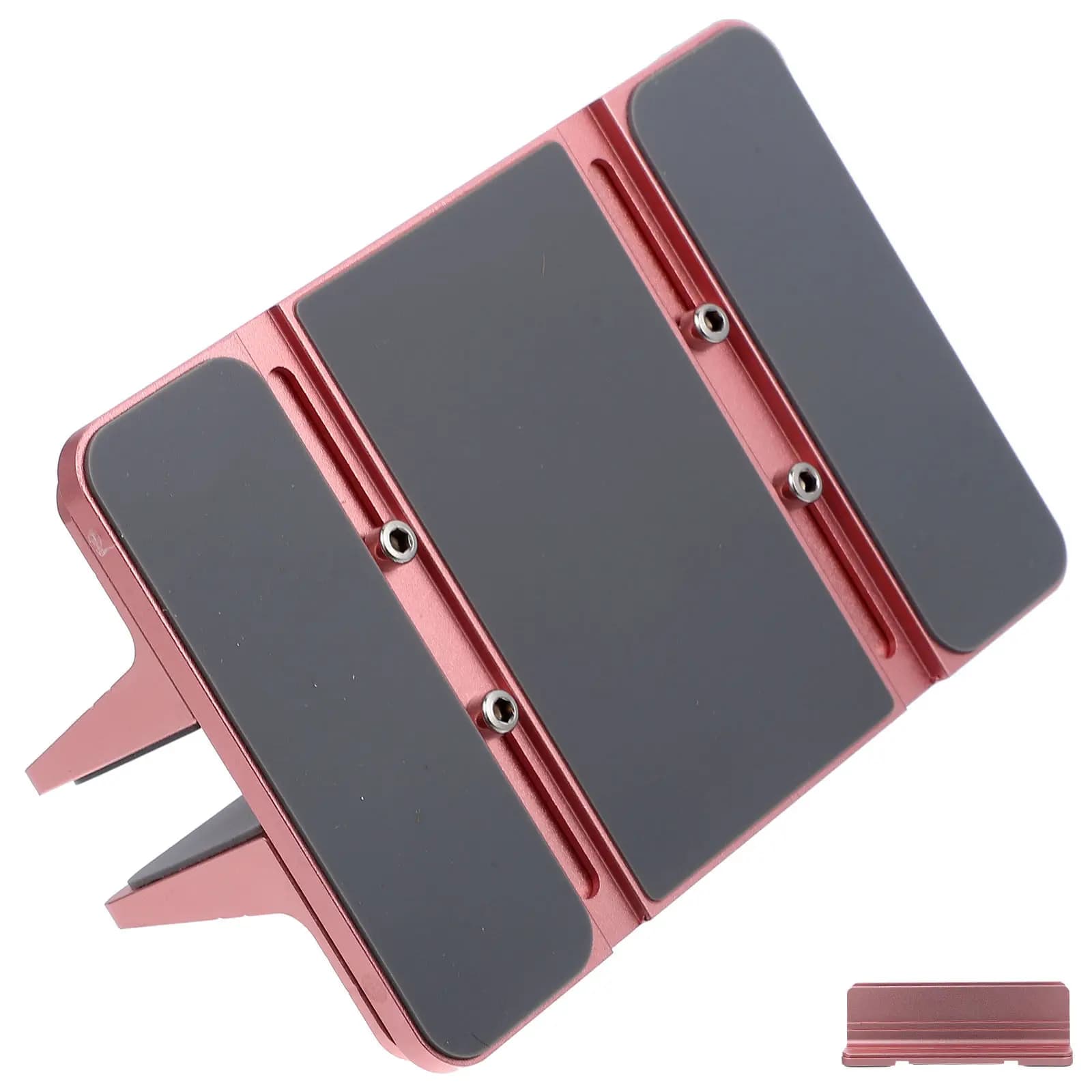 Supporto verticale per laptop in lega di alluminio, larghezza regolabile 14-73 cm, supporto da scrivania, supporto verticale antigraffio per laptop