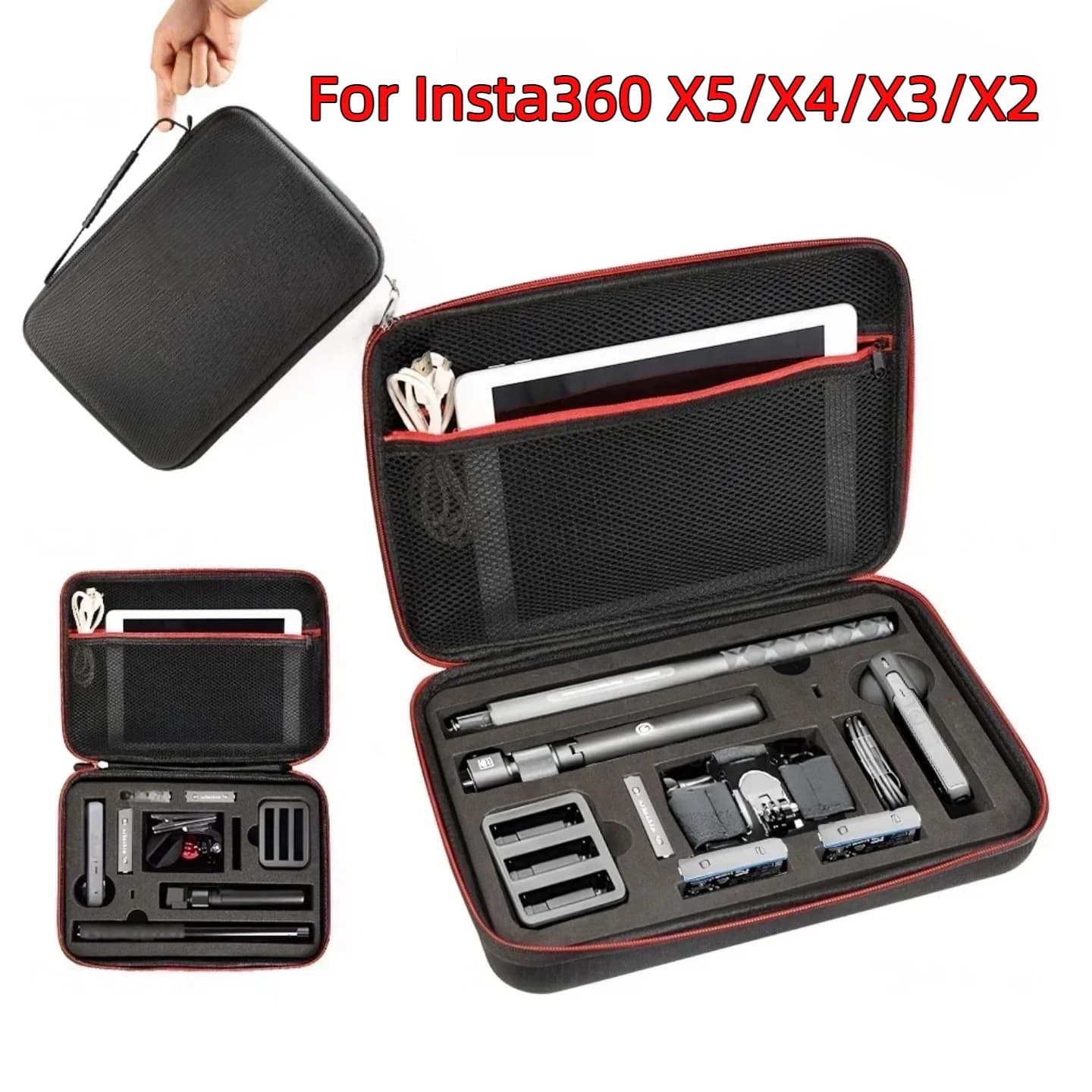 X5/X4/X3/X2 Storage bag Portable Carrying Case Protector Box For insta360 X5 X4 X3 ONE X2 Action Camera insta 360 Accessories